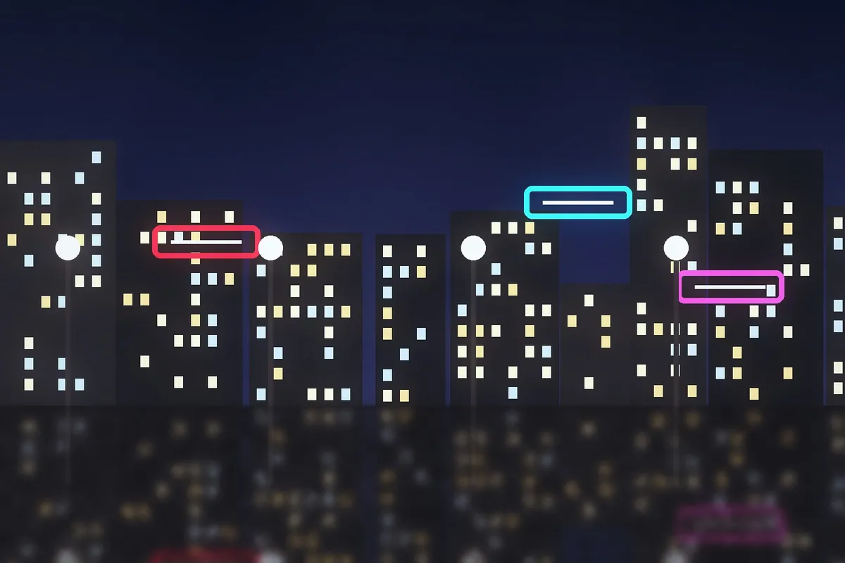 Example night street: EK100