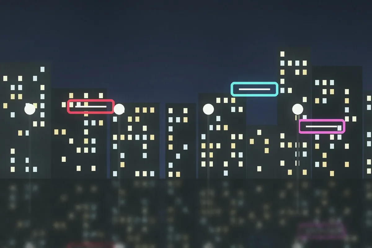 Example night street: Mint