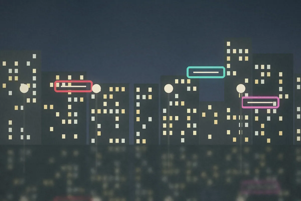 Example night street: PL600