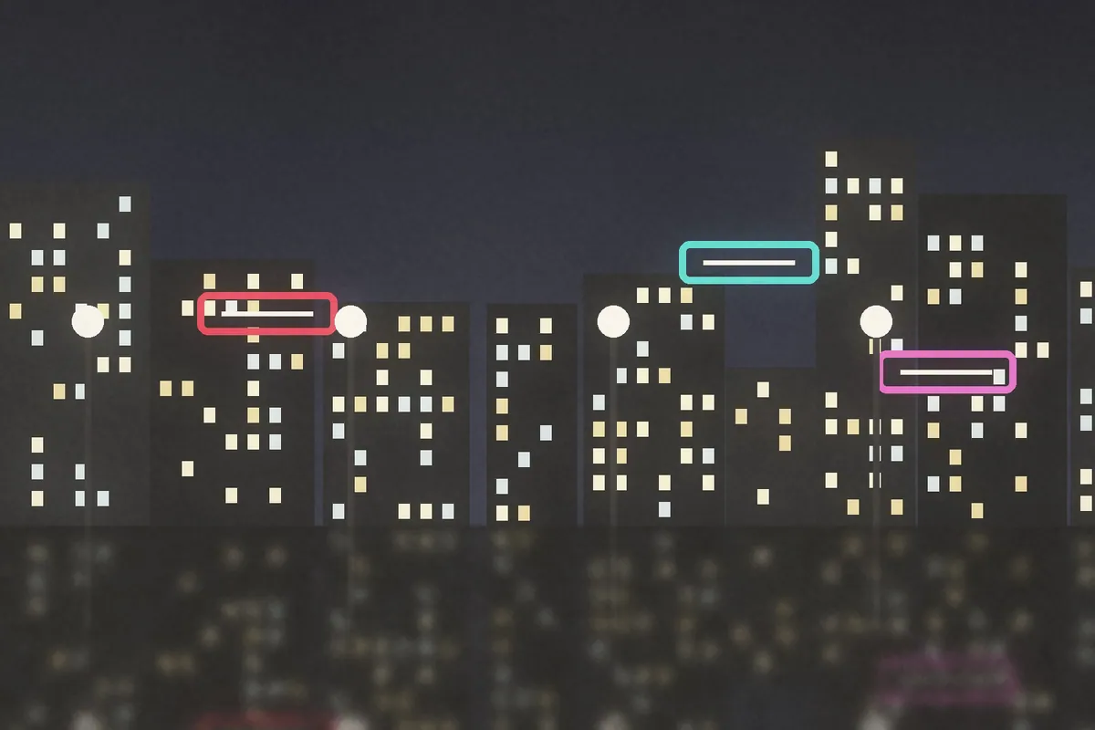Example night street: Salt
