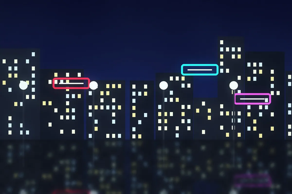 Example night street: V50